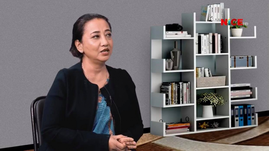 Executive chair Ms.Shobha Pradhan Shrestha interview with Nice TV on the topic of “Killer Robot”